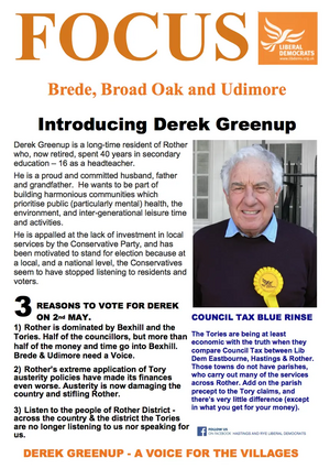 Brede, Broad Oak and Udimore Derek Greenup liberal democrats